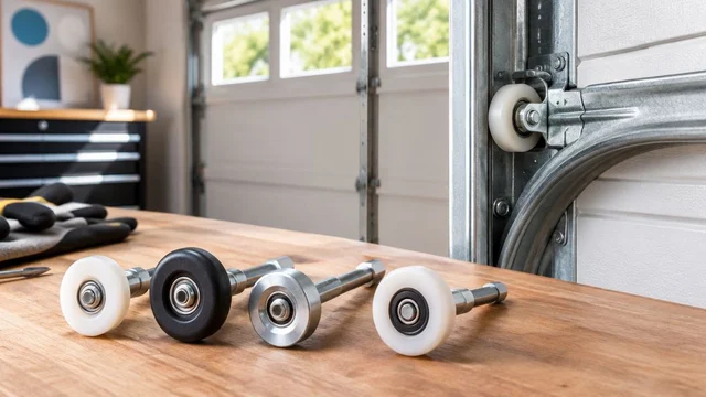 Garage door track and roller options ranked by durability