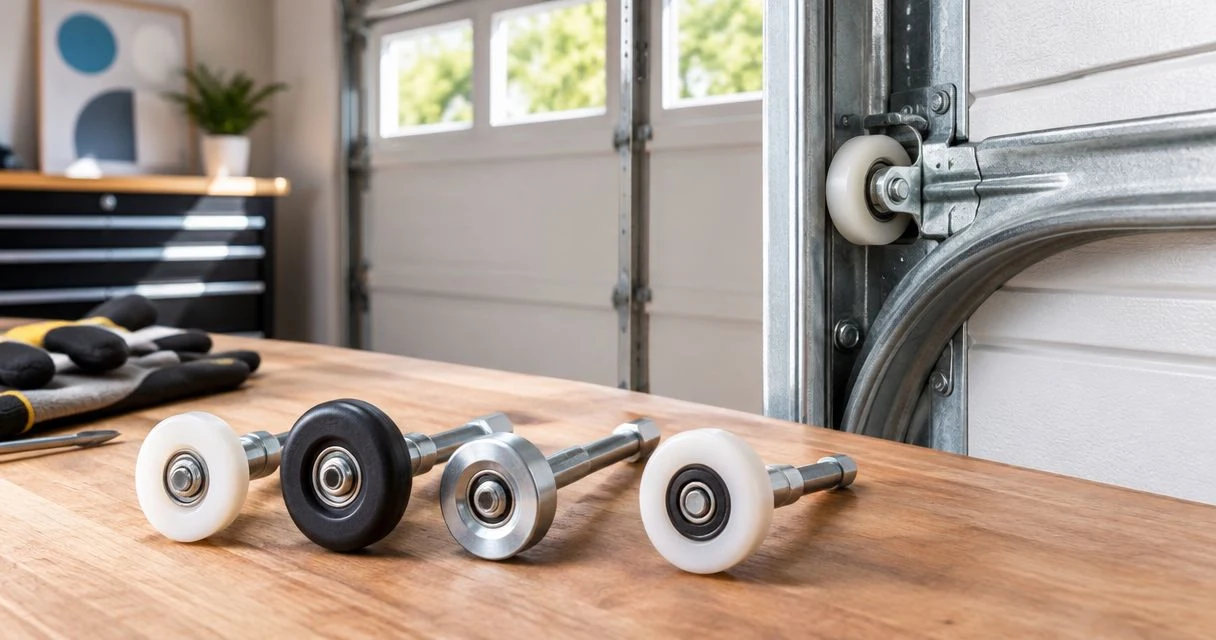 Garage door track and roller options ranked by durability