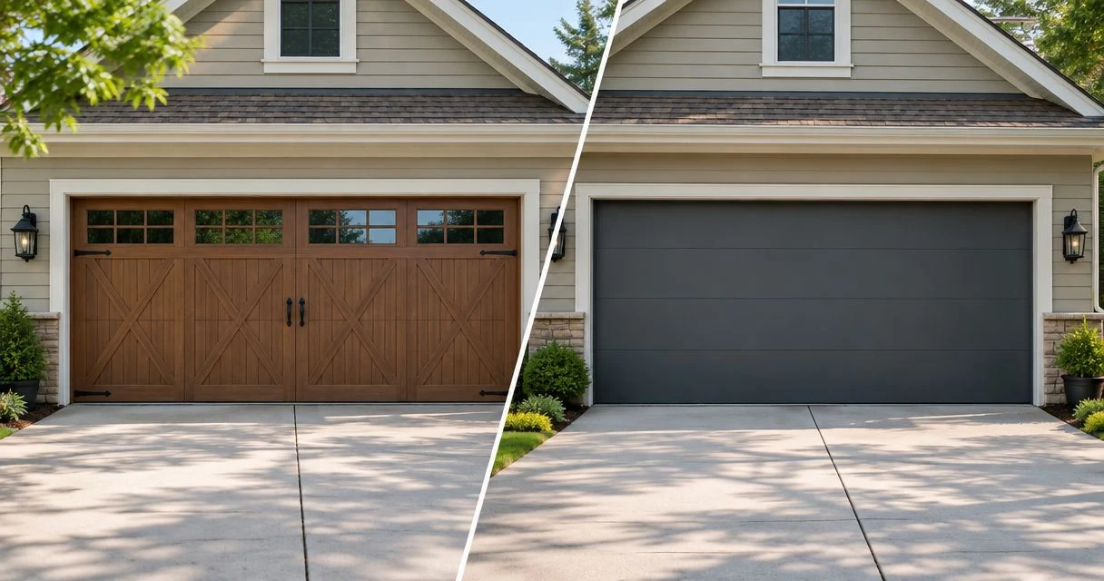 Carriage vs flush garage doors for Lexington homes: which fits?