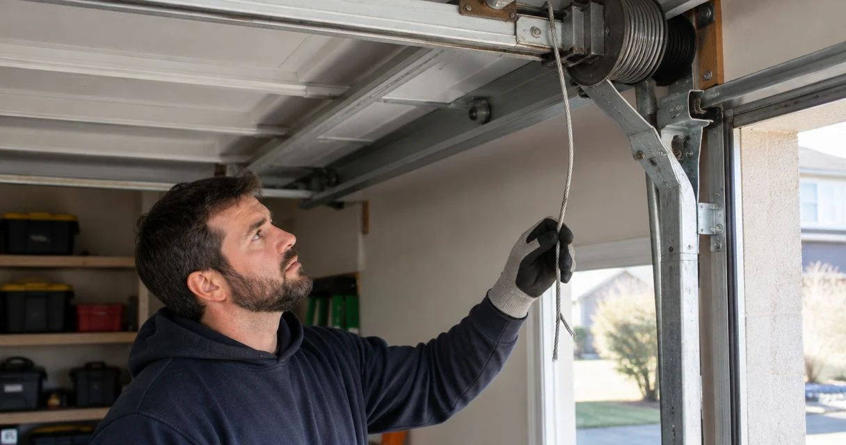 What should you do about a loose garage door cable in Northern KY?