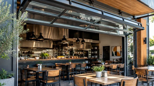 Overhead doors for restaurants and food service: complete guide