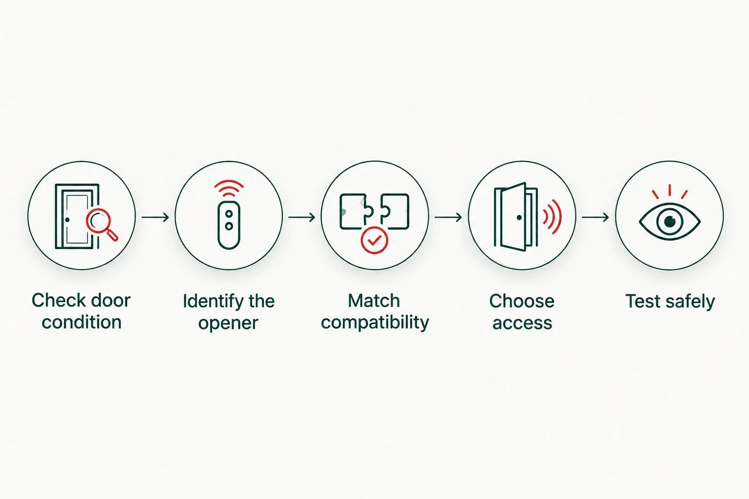 Five checks before selecting a garage door remote, keypad or app